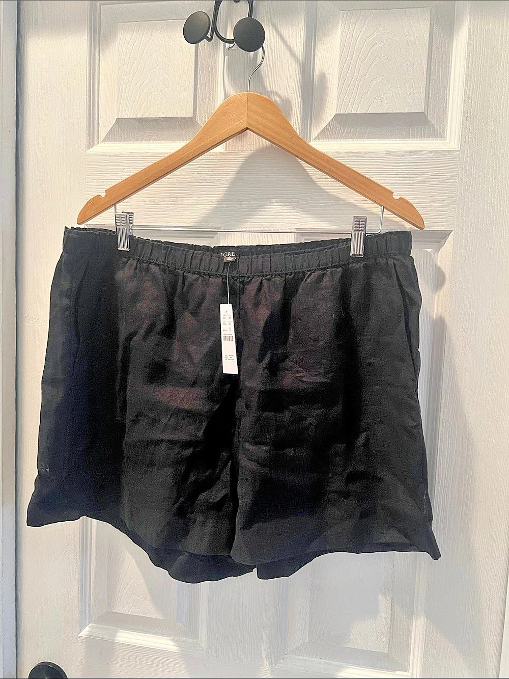 NWT J.Crew 3" Stratus Short in Linen, Black, XL